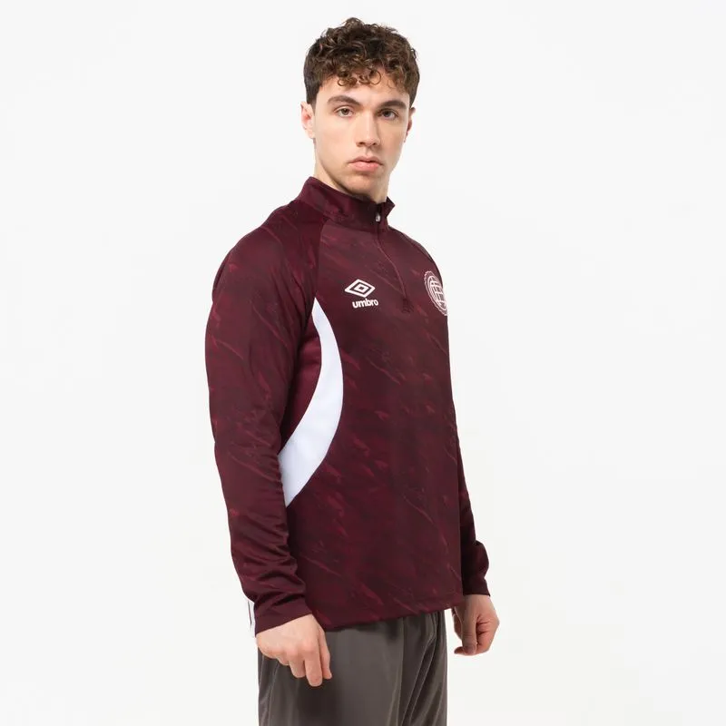 BUZO MASCULINO UMBRO MEDIO CIERRE CLUB ATLETICO LANUS ENTRENAMIENTO 2026 - BORDE/ROJO/BLANCO - M