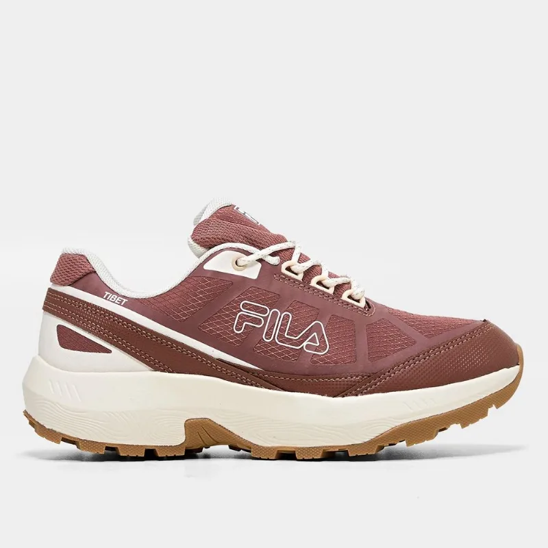 Tênis Fila Tibet Feminino - Feminino - Marrom+Bege