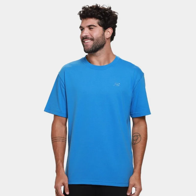 Camiseta New Balance Masculina - Masculino - Azul