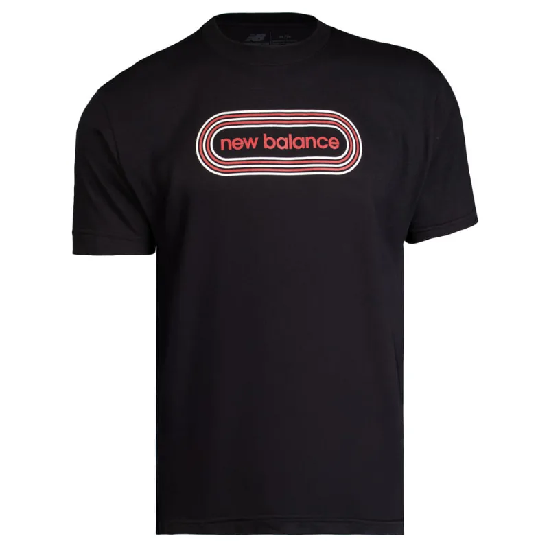 Camiseta Masculina New Balance Track Algodão Preto - M