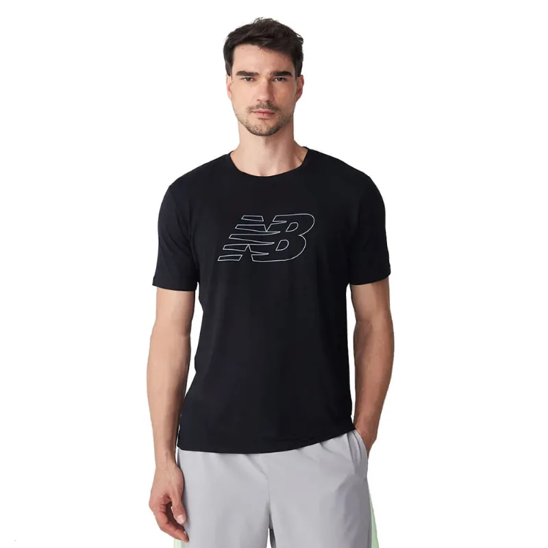 Camiseta Masculina New Balance Athletics Graphic Preto - G