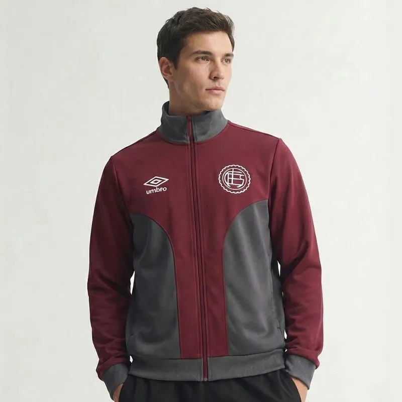 CAMPERA MASCULINA UMBRO CLUB ATLETICO LANUS SALIDA 2026 - BORDE/NEGRO - L