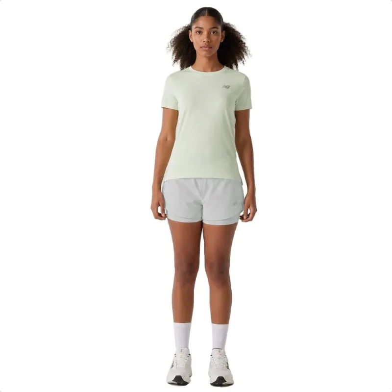 Shorts New Balance Sport Essentials 2 In Feminino P / Cinza / Cinza