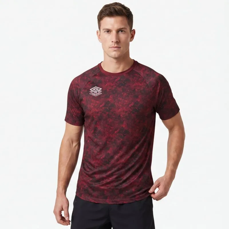 CAMISETA MASCULINO UMBRO PRO TRAINING GRAPHIC JERS - CABERNET CAMO - M