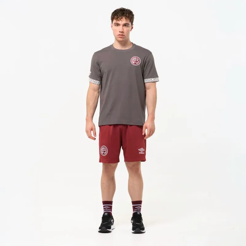 REMERA MASCULINA UMBRO CLUB ATLETICO LANUS SALIDA 2026 - CINZA - L