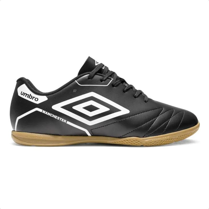 Chuteira Futsal Umbro Manchester Masculino 42 / Preto/branco