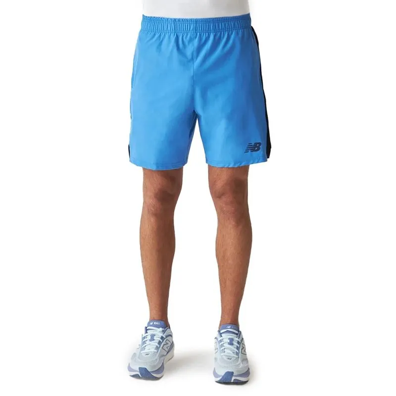 Bermuda New Balance Tenacity Masculina Azul Azzure Esportiva G