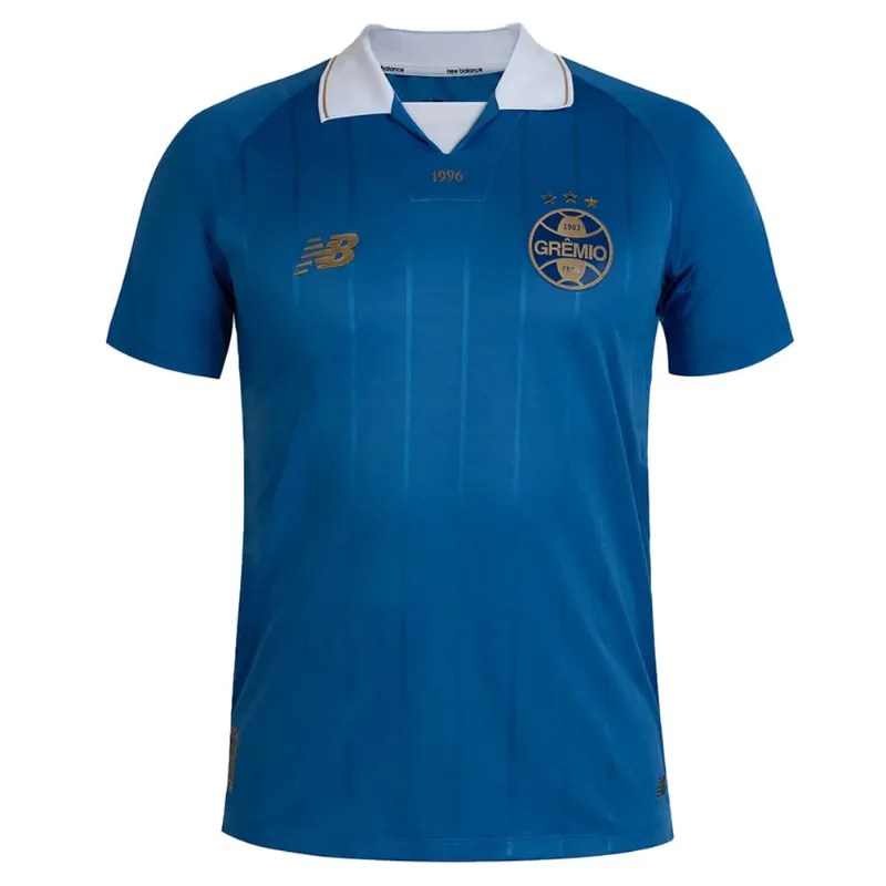 Camiseta Masculina New Balance Grêmio Tríplice Coroa Azul - G