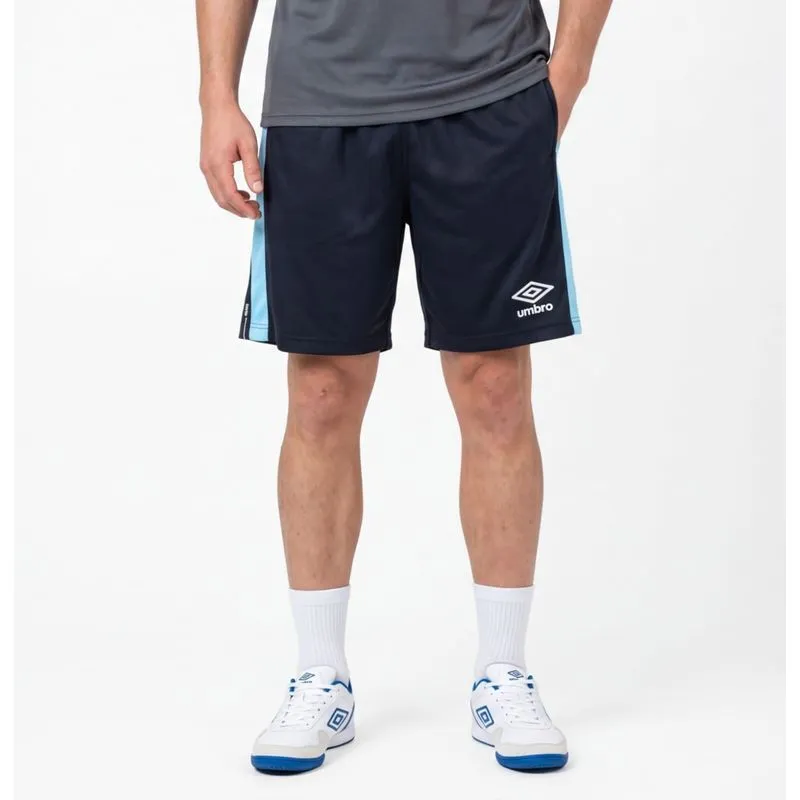 SHORTS UNISEX UMBRO PRO5 - NEGRO/AQUA - XL