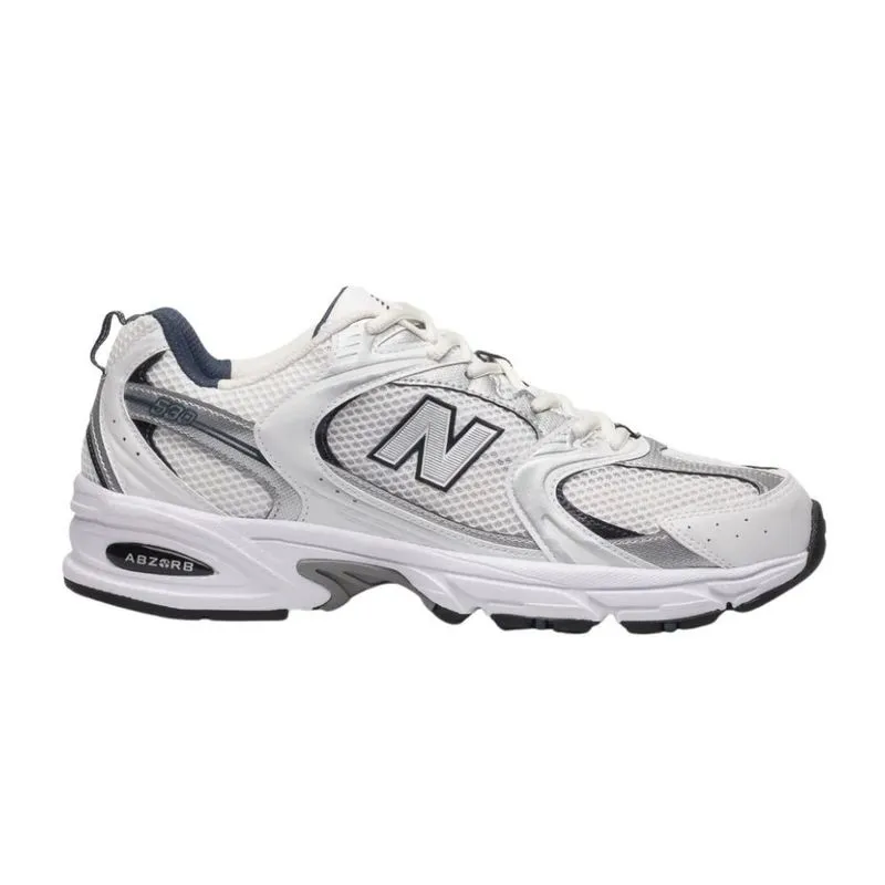 Tênis Casual Feminino N°38 New Balance 530 Branco E Azul (MP)