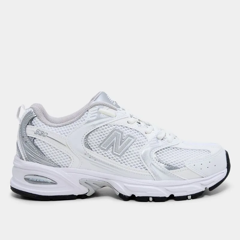 Tênis New Balance 530 - Unissex - Branco+prata