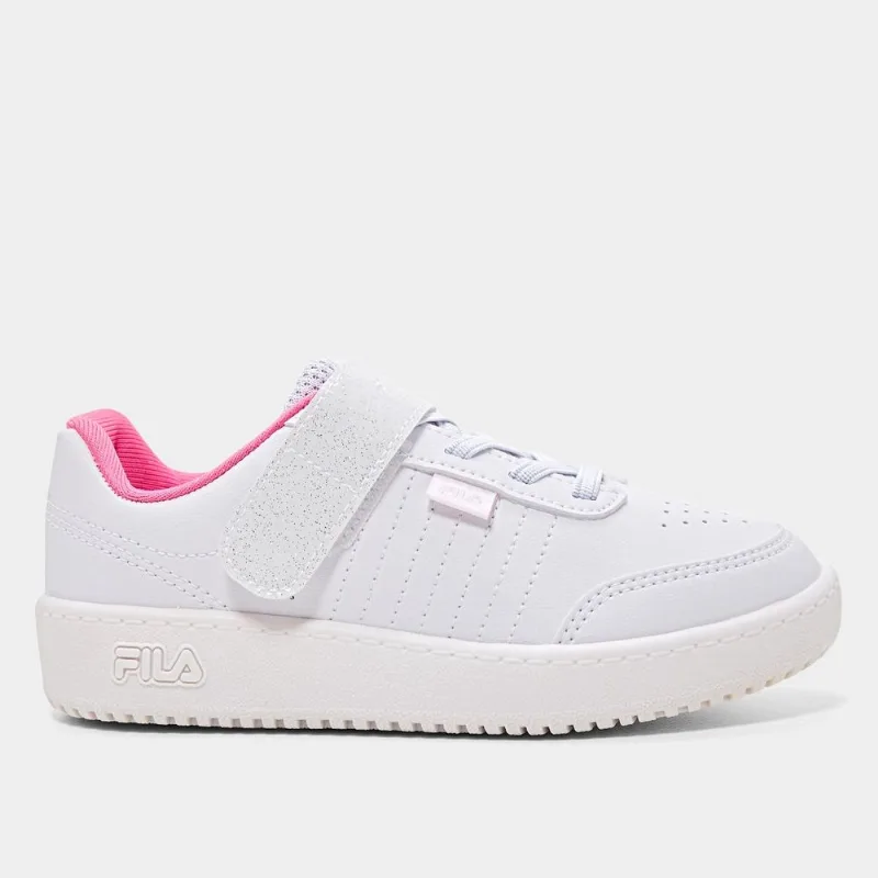 Tênis Infantil Fila Arck - Unissex - Branco+Rosa
