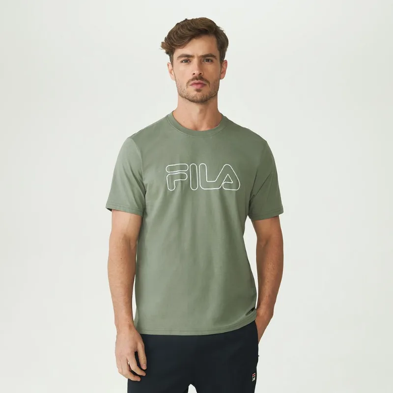Camiseta Fila Regular Letter Outline Masculina GG