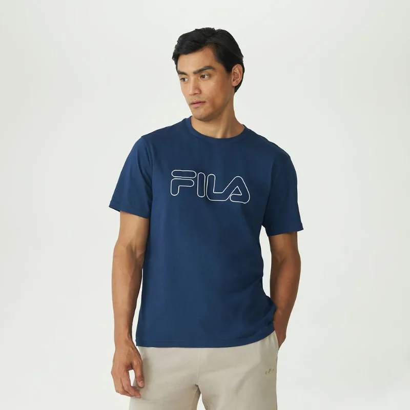Camiseta Fila Regular Letter Outline Masculina G