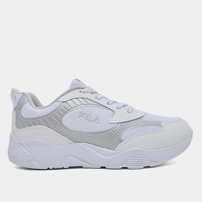Tênis Fila Axion Masculino - Masculino - Branco+prata