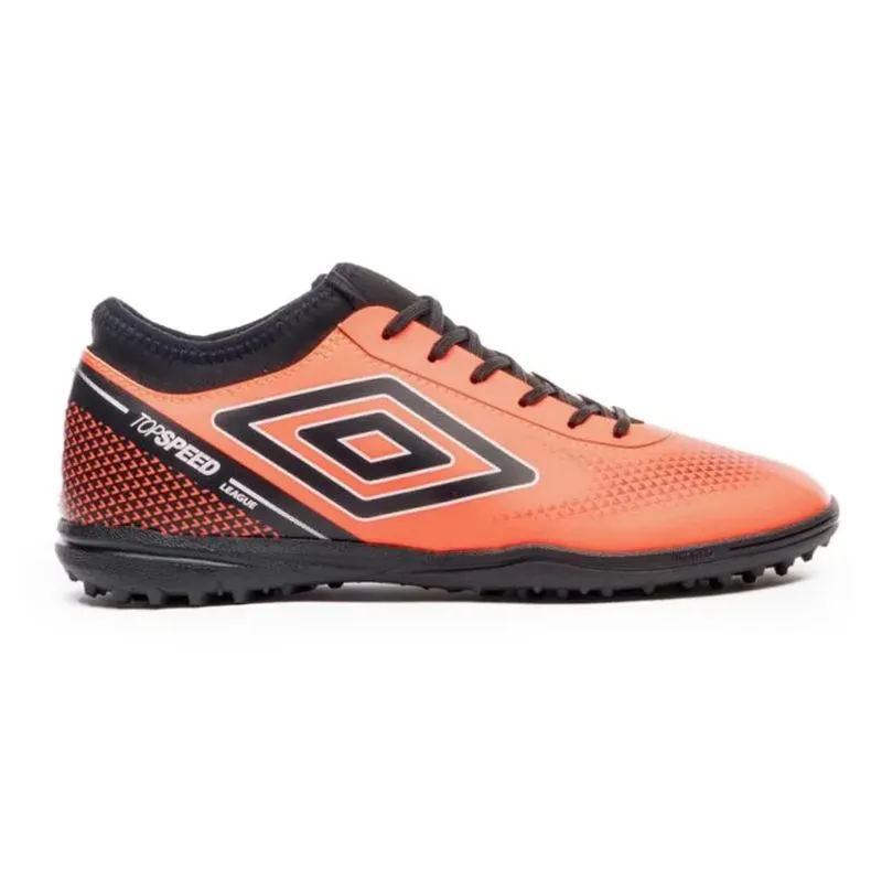 Chuteira Society Masculina Umbro Top Speed League Coral 43