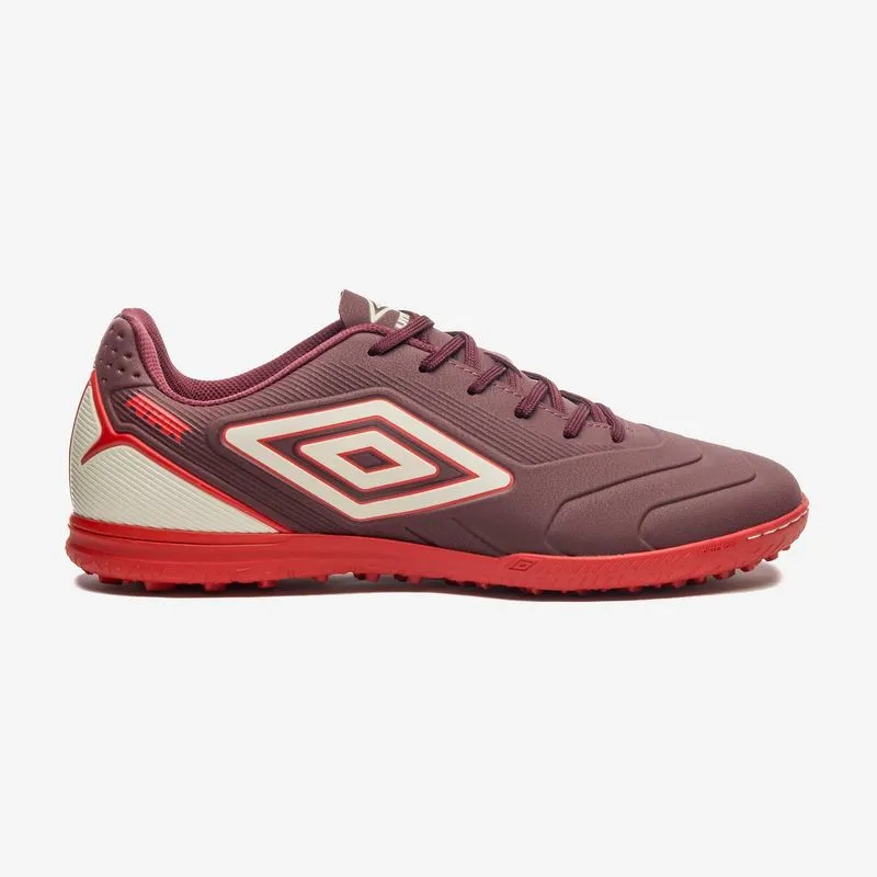 BOTIN SINTETICO UMBRO ATTAK III - VINO/WHITE ASPARAGUS/ROJO - 39