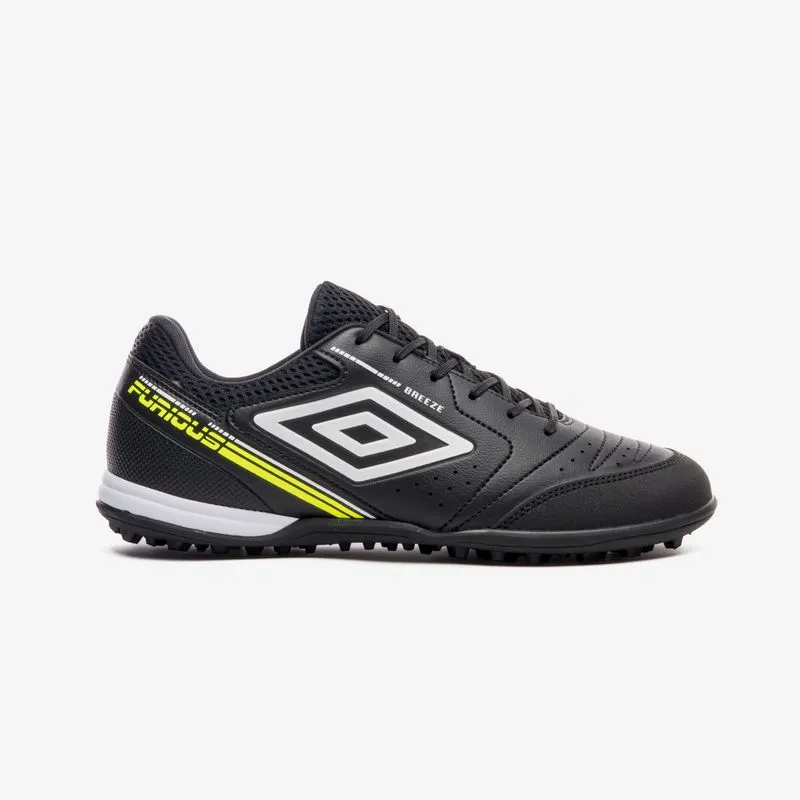BOTIN SINTETICO UMBRO FURIOUS - NEGRO/BLANCO/LIMA - 42