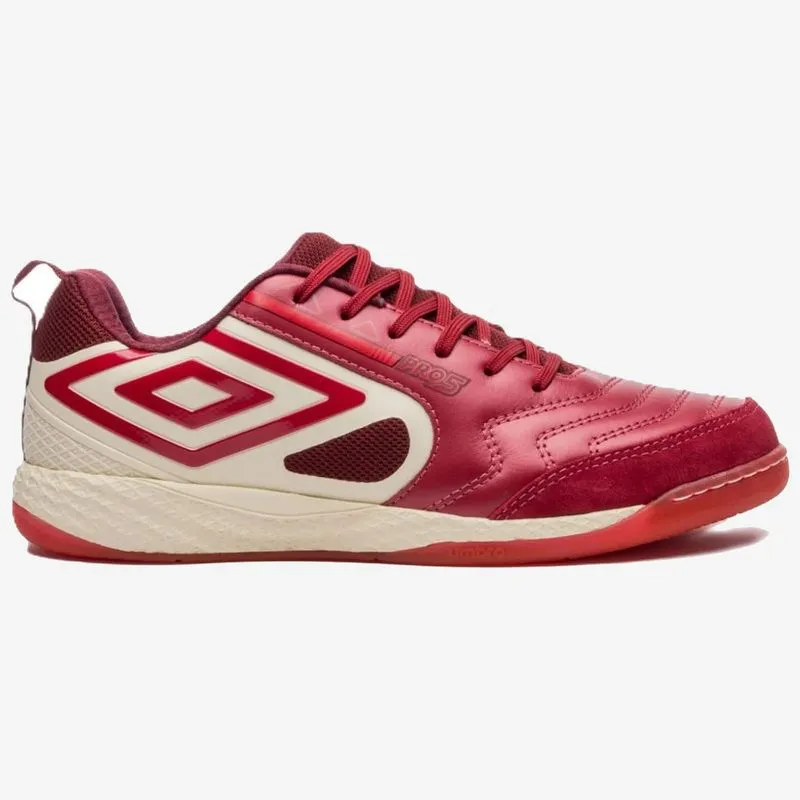 BOTIN SALA UMBRO PRO 5 BUMP CHERRY - SCOOTER/WHITE ASPARAGUS/VERMELHO - 36
