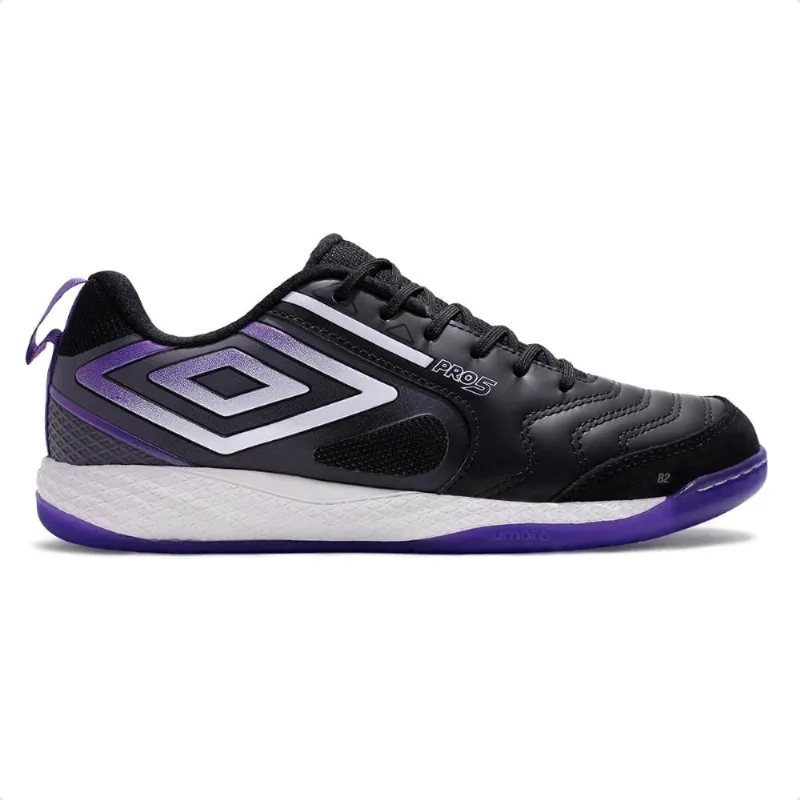 Chuteira Futsal Umbro Pro 5 Bump Masculina 46 / Preto / Roxo