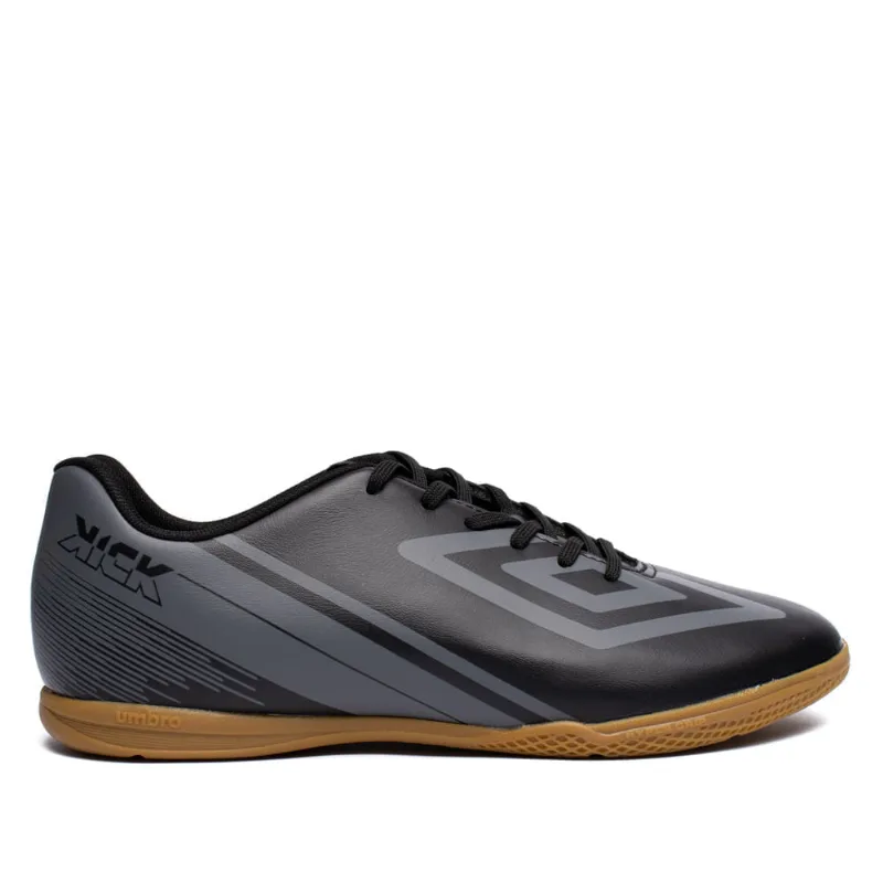Chuteira Masculina Umbro Futsal Kick Hypergrip Preto/Cinza - 44