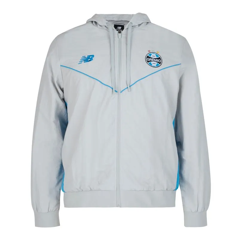Jaqueta Viagem New Balance Grêmio 2026 Masculina Cinza P