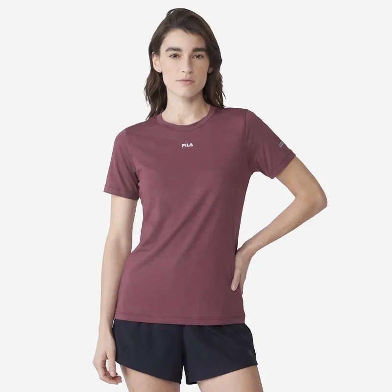 REMERA FEMENINA FILA SUN PROTECT BREEZY - VINO CLARO - XL