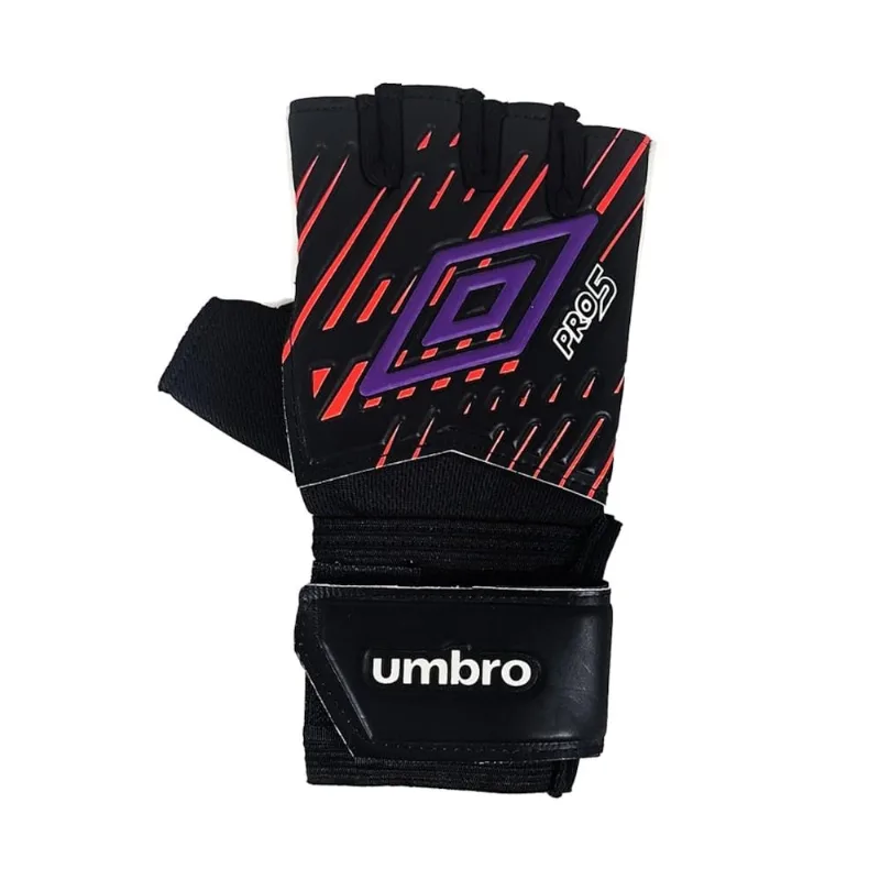 Luva de Goleiro Umbro Pro 5 Futsal Infantil 7" / Preto e Roxo
