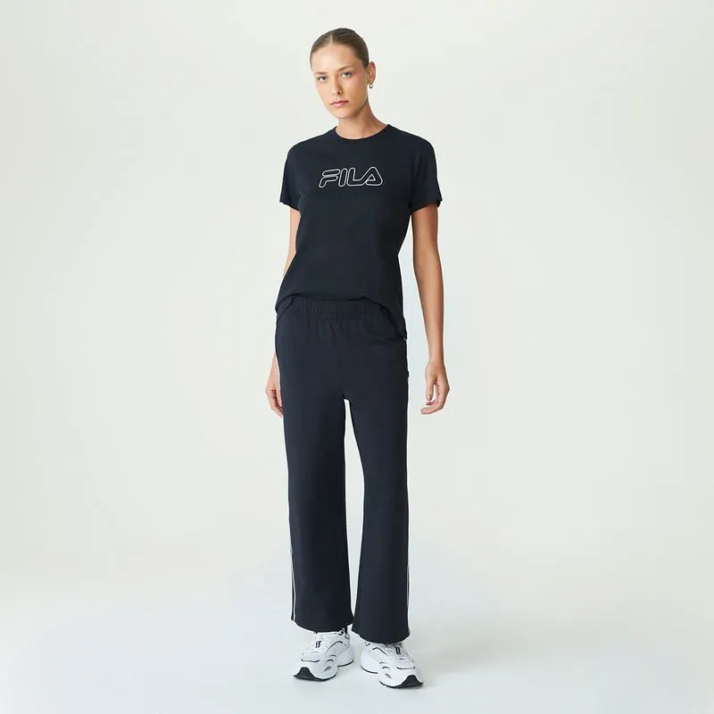PANTALON FEMENINA FILA PIPES CLASSIC SPORTS - NEGRO - L