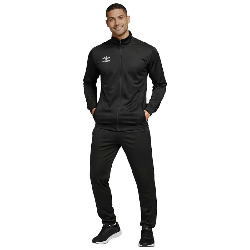 Agasalho Umbro Essential Helanca Masculino GG / Preto.