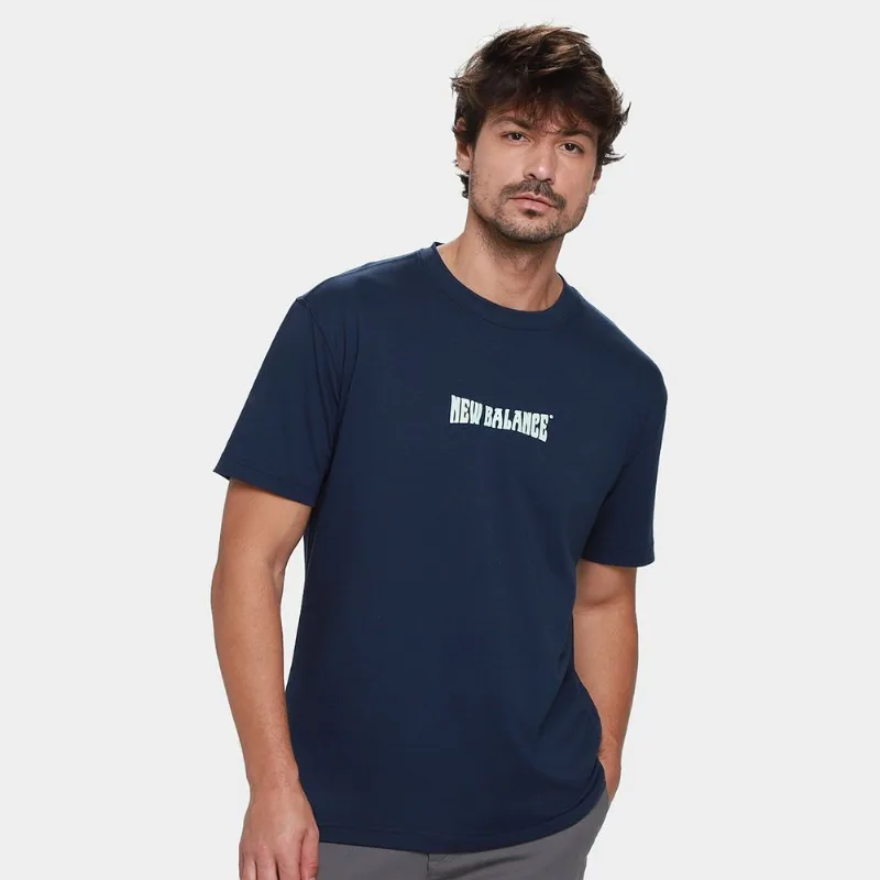 Camiseta New Balance Wavey Masculina - Masculino - Marinho