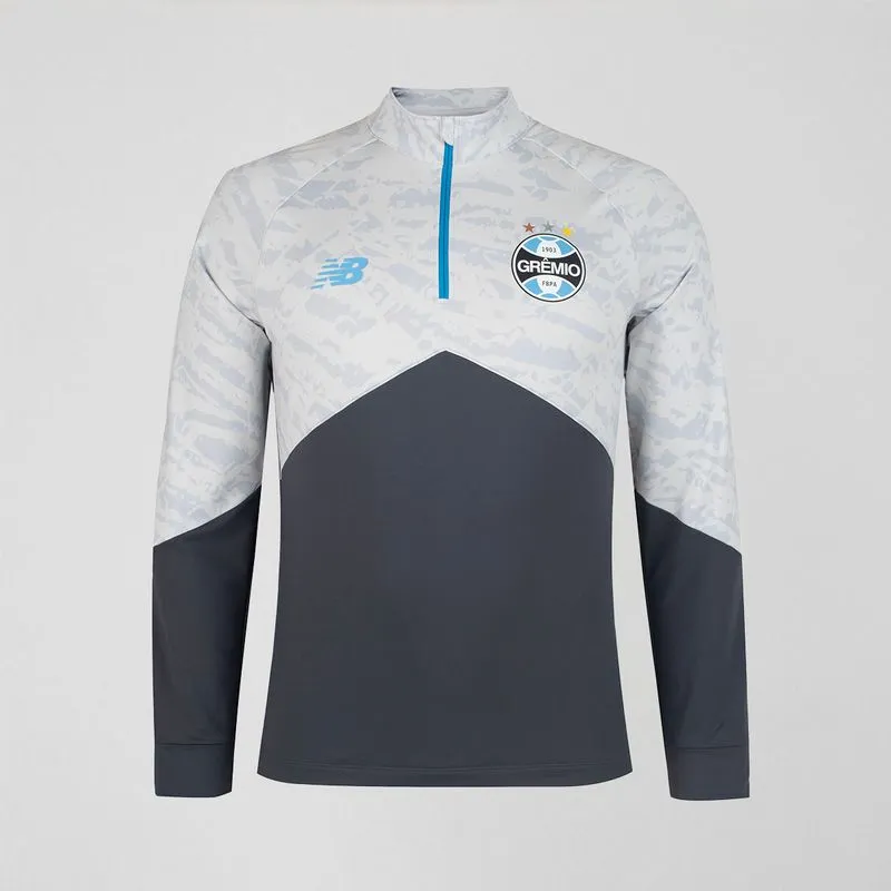 Blusa Manga Longa 1/2 Zíper Treino Grêmio 2026 Masculina P
