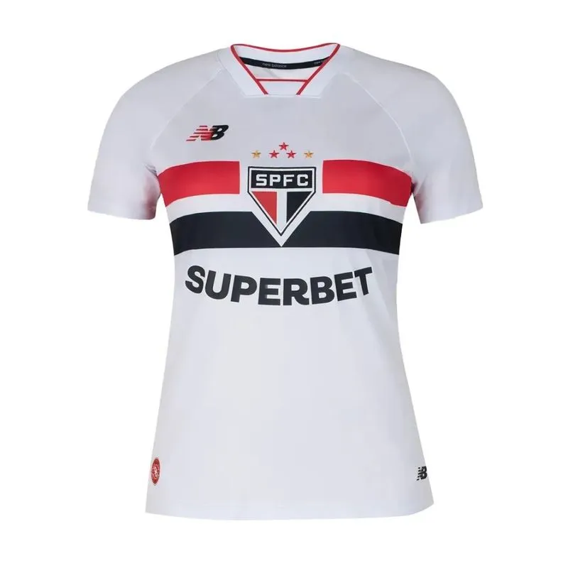 Camisa New Balance Home Torcedor Spfc 2026 Feminina Branca P