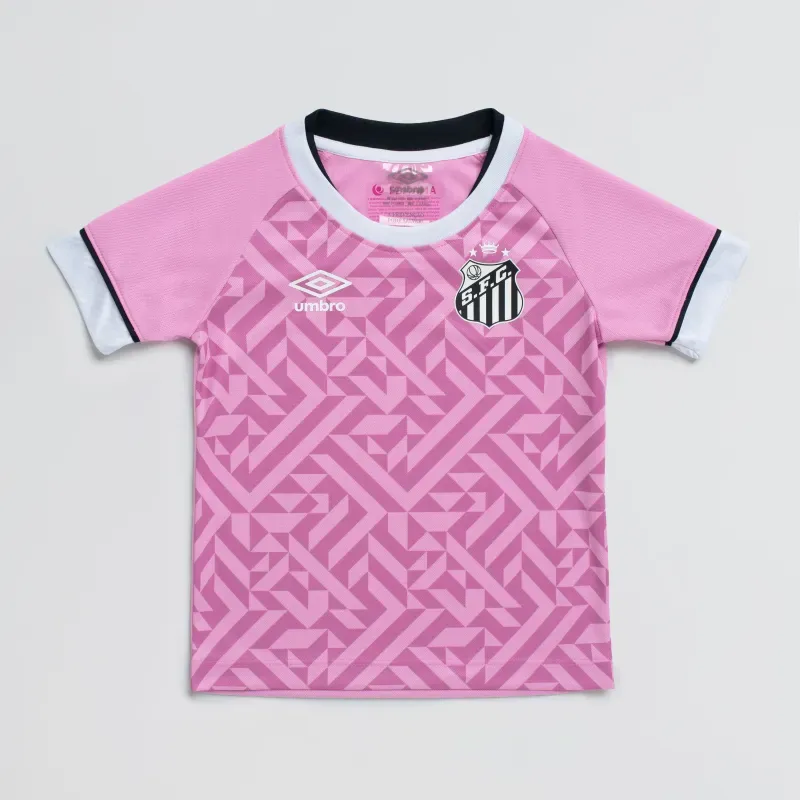 Camisa Infantil Umbro Santos Outubro Rosa 2026 6