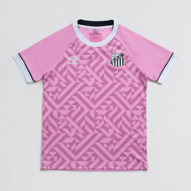 Camisa Juvenil Umbro Santos Outubro Rosa 2026 12