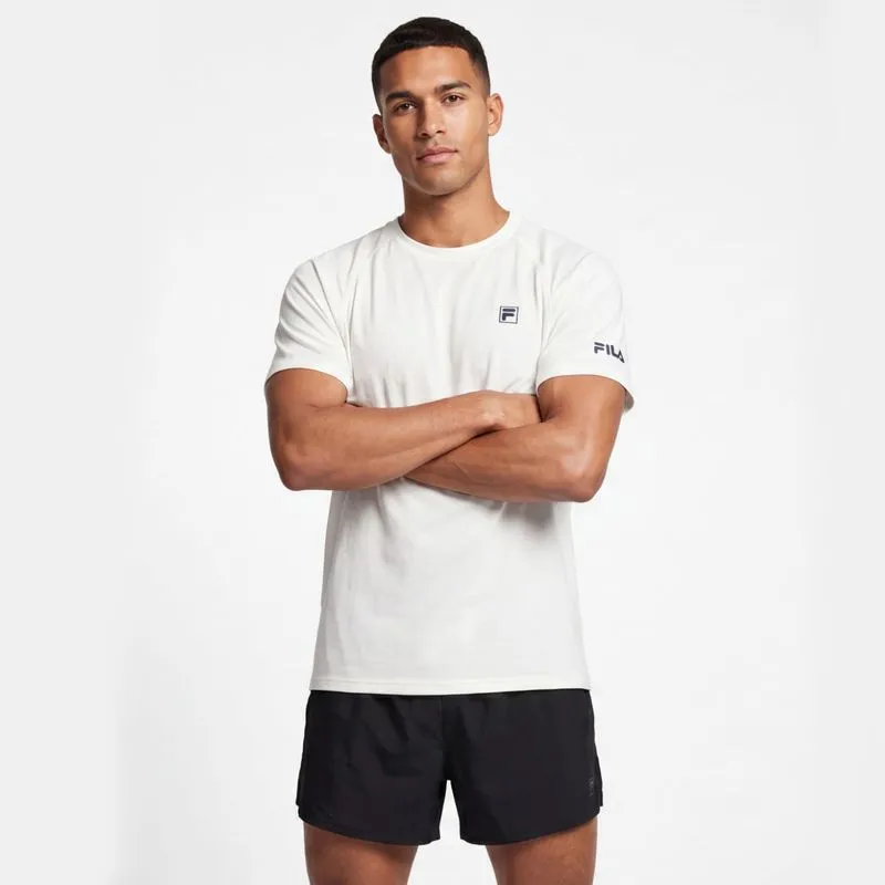 REMERA UNISEX FILA ROUND NECK T-SHIRTS - OFF WHITE - XL