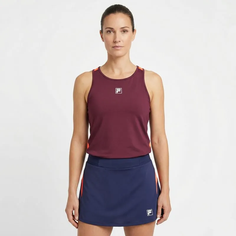 REMERA MUSCULOSA FEMENINA FILA WS SLEEVELESS - VINO - S