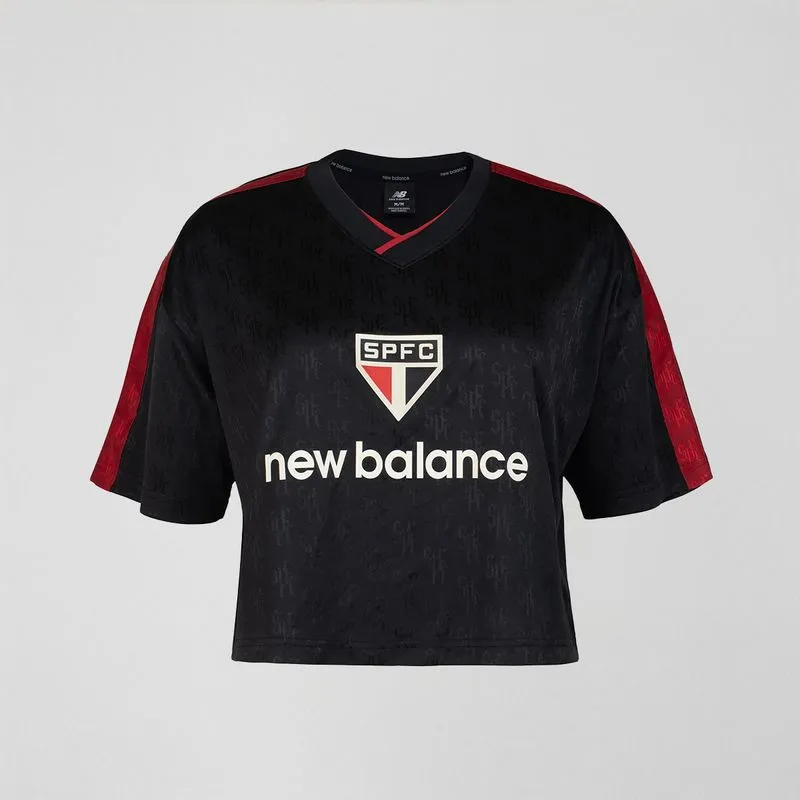 Camisa Jersey Cropped Spfc Football 2026 Feminina P
