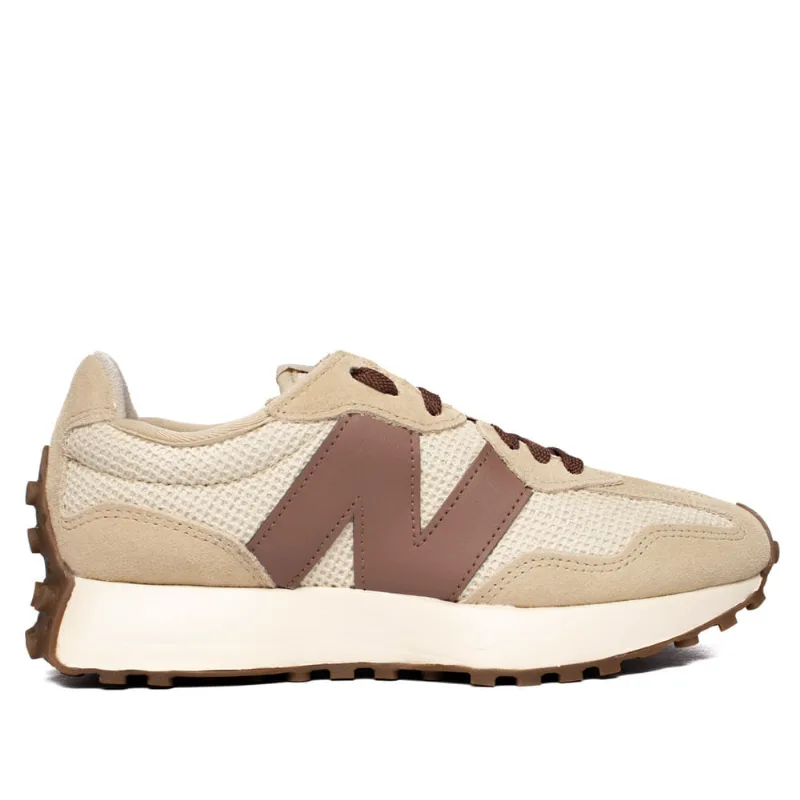 Tênis Feminino New Balance 327v1 Texturizado Bege/Marrom - 39