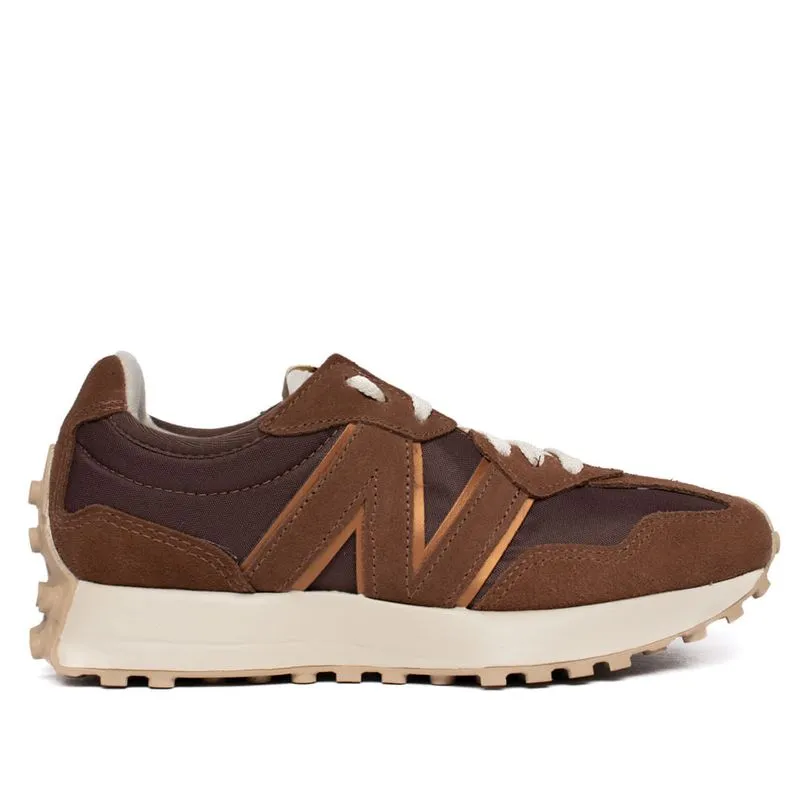 Tênis Feminino New Balance 327 V1 Retrô Marrom/Bege - 35
