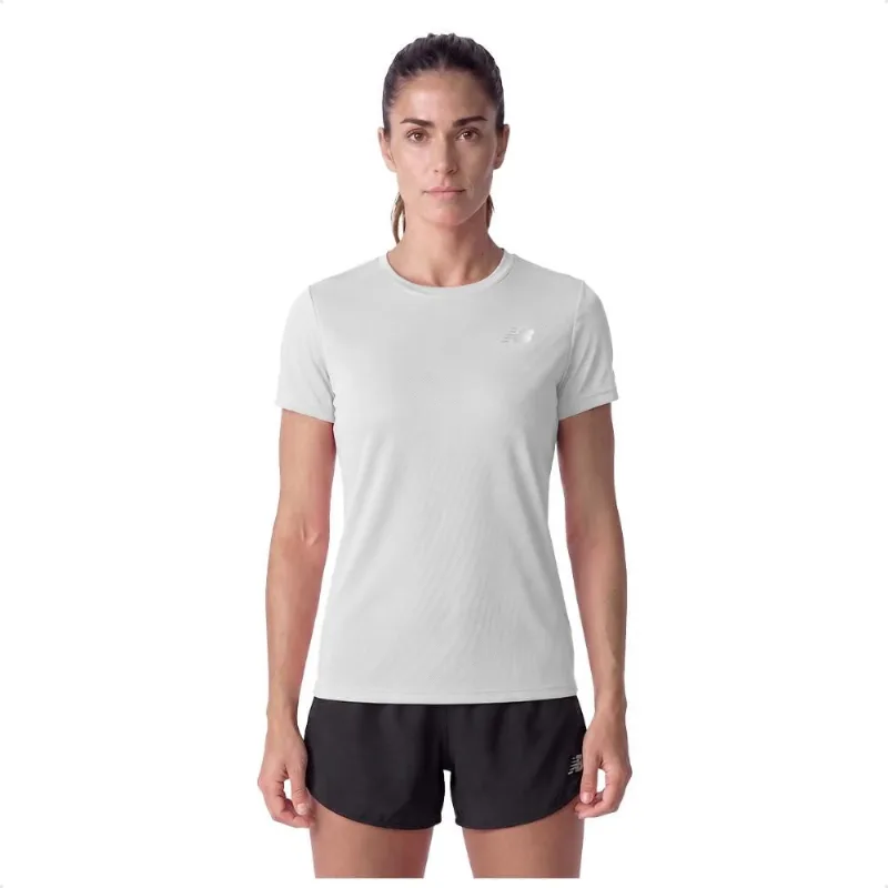 Camiseta New Balance Sport Essentials Feminina PP / Cinza