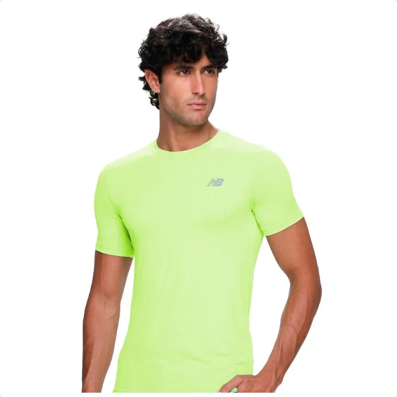 Camiseta New Balance Sport Essentials Masculina G / Verde Neon