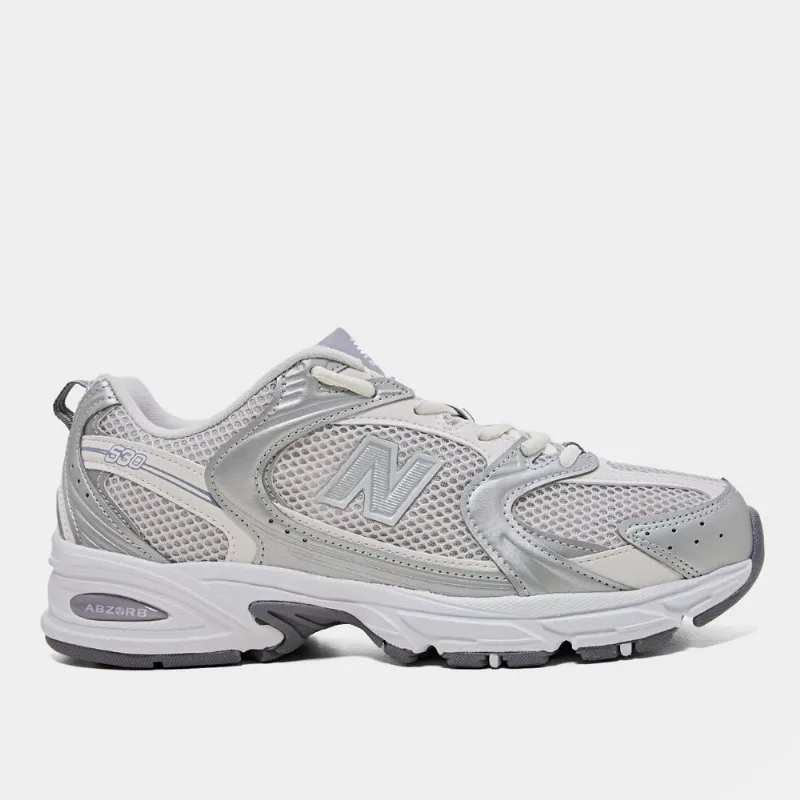Tênis New Balance 530 - Unissex - Cinza+Prata