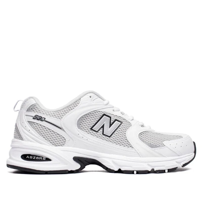Tênis Unissex New Balance 530 Abzorb Retrô Branco/Prata - 41