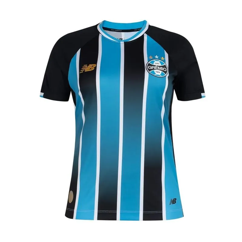 Camiseta New Balance M/C Grêmio Torcedor I 2026 WT831858-PCB 2GG / AZUL-PRETO