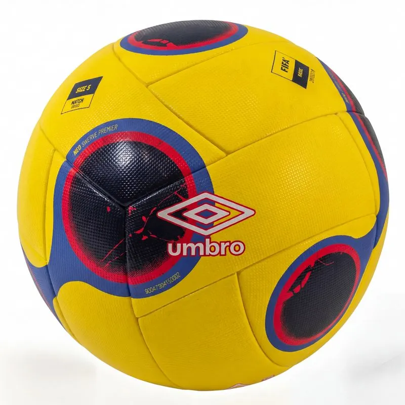 PELOTA DE FUTBALL UMBRO NEO SWERVE PREMIER FB - YELLOW / WHITE / DAZZLING BLUE / GOJI BERRY - 5