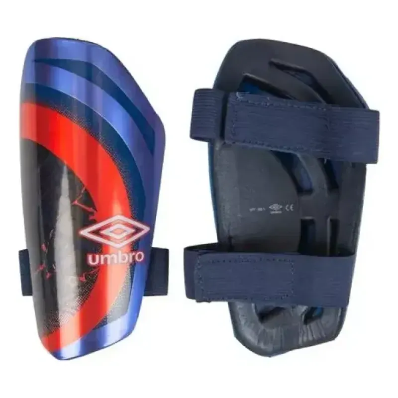 CANILLERA UMBRO NEO PRO TECTA II GUARD W/CALF STRA - ROYAL/BLANCO/GOJI BERRY/BARITONE BLUE - XS