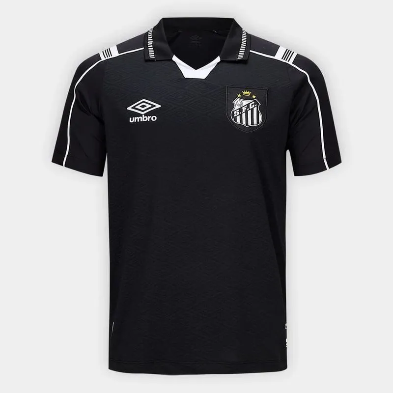 Camisa Santos III Umbro 26/27 Torcedor Preto 3GG