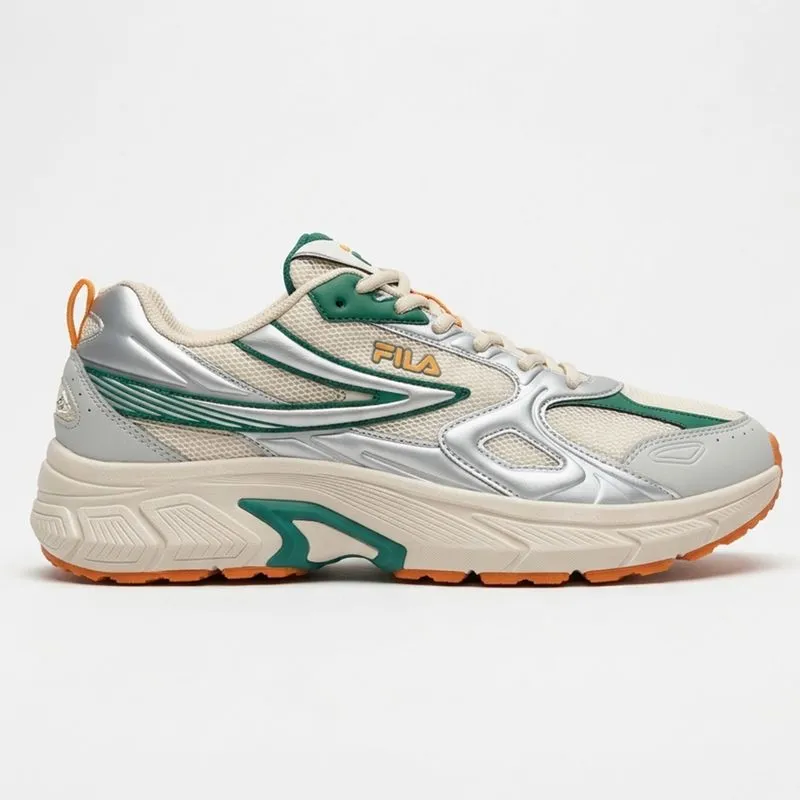 ZAPATILLA FILA HS RETRO RUNNING 3 MASCULINO - BLANCO/VERDE FLUO/NARANJA - 43