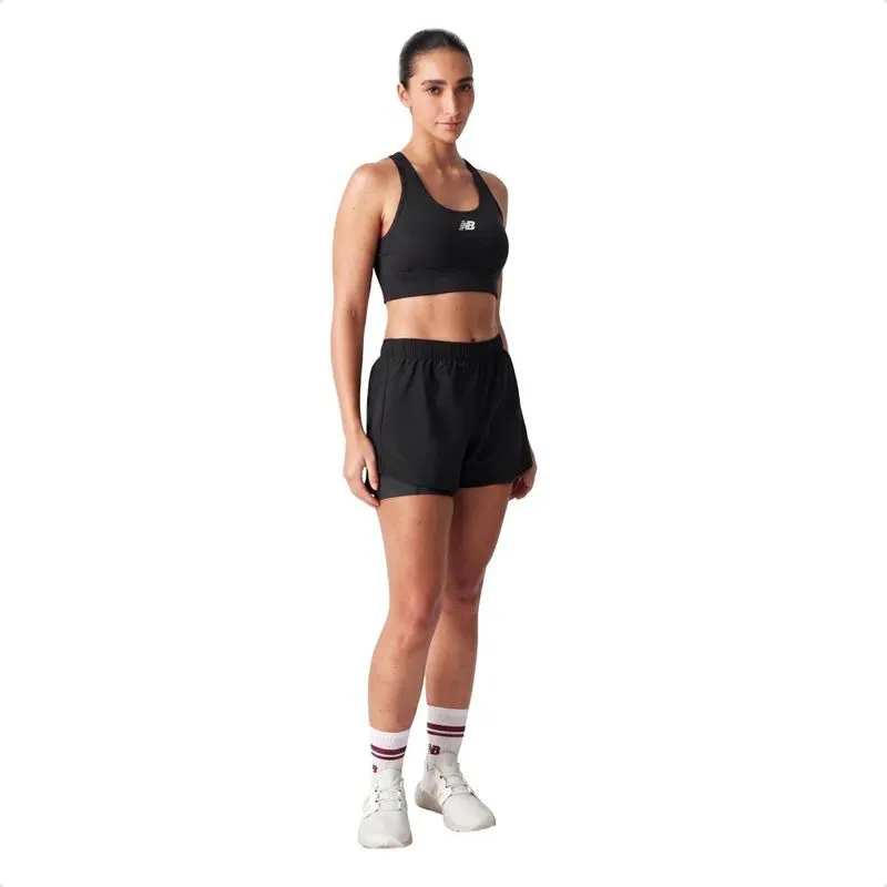 Top New Balance Tech Training Graphic Bra Feminino